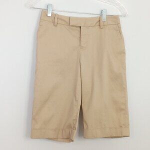 Banana Republic Stretch Martin Fit Khaki Chino Bermuda Dress Shorts